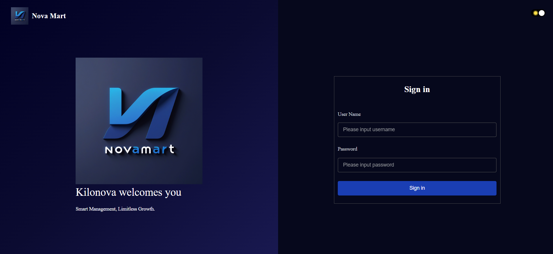 Nova Mart ERP System preview 2